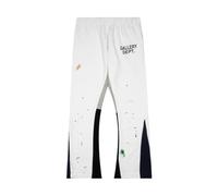HAOZYUN Pantaloni Lunghi da Donna in Cotone Spruzzato Inchiostro High Street Graffiti Versatili Pantaloni da Bagno Gamba Dritta Pantaloni Casual da Uomo E Donna Tutto L'Anno Versatili-Color-3||S