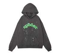 HAOZYUN Primavera-Autunno Hip-Hop Felpa con Cappuccio Unisex con Stampa A Lettere in Rilievo Felpa con Cappuccio Unisex per Coppie Felpa Sportiva Casual alla Moda-Color-1||m