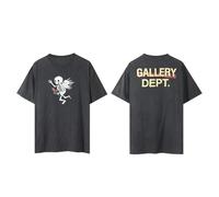 HAOZYUN Primavera Estate Nuova Coppia T-Shirt Retro Lavaggio di Acqua Fare Vecchia Stampa Cotone Casual Uomo T-Shirt-Color-3||x_l