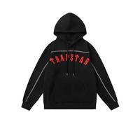 HAOZYUN Set Sportivo Casual Primaverile/autunnale Con Felpa Con Cappuccio E Pantaloni Lunghi Con Stampa A Lettere Sfumate Modello Unisex-COLOR-1||s