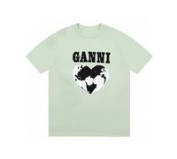 HAOZYUN Sommer-Sommer Neue Buchstaben Mode Cartoon Muster Druck Paar mit Rundem Kragen Lockeres T-Shirt Männer und Frauen Fitness Kurzarm-Color-3||m