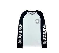 HAOZYUN Stampa Primavera Autunno Cromatica Spalla Lettera Stampa Maniche Lunghe T-Shirt Uomo E Donna-Color-2||s