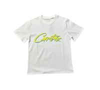 HAOZYUN T-Shirt Estiva in Puro Cotone Classico Stampato A Maniche Corte Estate High Street Uomo E Donna Casual Casual Casual Versatile T-Shirt Trendy-COLOR-10||M