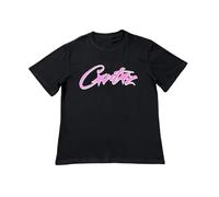 HAOZYUN T-Shirt Estiva in Puro Cotone Classico Stampato A Maniche Corte Estate High Street Uomo E Donna Casual Casual Casual Versatile T-Shirt Trendy-Color-5||M