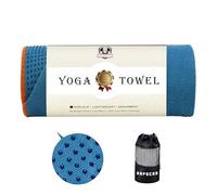 HAPBEAR Asciugamano da Yoga Antiscivolo per Tappetino, Microfibra Super Assorbente con Punti in Silicone, Telo Yoga per Hot Yoga, Pilates, Fitness, Studio e Viaggi, 183 × 61 cm