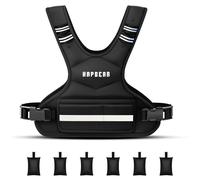 HAPBEAR Giubbotto Zavorrato Regolabile 1,8-4,5 kg, Gilet con Pesi Unisex con 6 Sacchetti in Sabbia di Ferro e Tasca Grande, Ideale per Palestra, Allenamento, Crossfit, Corsa e Fitness