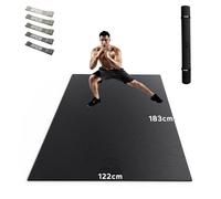 HAPBEAR Tappetino per Esercizi Extra Large-183x122x0,8cm, Antiscivolo, Ultra Resistente, Spesso per Pavimenti Della Palestra di Casa Cardio, Tappetino per Yoga per Fitness