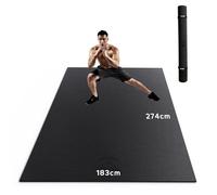 HAPBEAR Tappetino per Esercizi Extra Large, 274×183cm×8mm, Antiscivolo, Ultra Resistente, Spesso per Pavimenti della Palestra di Casa Cardio, Tappetino per Yoga per Fitness