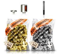 HAPDEN Accessorio pinza per occhielli da 12 mm, più 200 occhielli da 12 mm