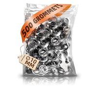 HAPDEN Occhielli da 3/8 di pollice per strumento di passacavo da 10 mm, 500 set di ricarica per kit di occhielli