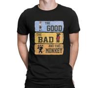 HAPDEZH The-Good-The-Bad-Pirate-Man-s-TShirt-Monkey-Island-Game-O-Neck-Short-Sleeve-100