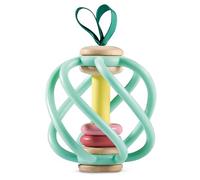 Hape Afferra la Mela - Giocattolo Sensoriale con Barre in Silicone e Anelli Sonori - Per Neonati da 0 Mesi