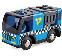 AUTO DELLA POLIZIA CON SIRENA trenino in legno HAPE police car with siren E3738