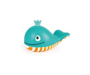 Hape Balena Soffia Bolle | Giocattolo da bagno per bambini, blu