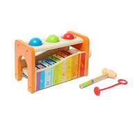 Hape Banco delle Palline con Xilofono | Giocattolo Musicale di Legno Resistente per Bambini