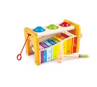 Hape Banco delle Palline con Xilofono | Giocattolo Musicale di Legno Resistente per Bambini