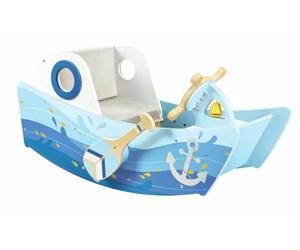 Hape Barca a Dondolo del Capitano - Giocattolo Interattivo con Remi, Timone e Gancio per Avventure in Mare