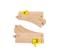 Hape Binari meccanici per ferrovia a Y, 2 pezzi in legno
