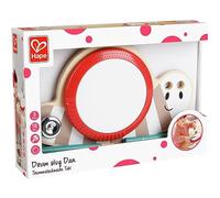 Hape Drum Slug Dan - Giocattolo musicale in legno pre-scuola, 18 m +