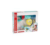 Hape E0022 Bumblebee Pram Clip-On Rattle Stroller and Pushchair Baby Toy - Suitable for Newborns, Turquoise