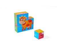 Puzzle a blocchi degli animali della fattoria bambini