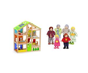 Hape E3401 Casa 4 Stagioni Arredata & E3500 Famiglia Felice