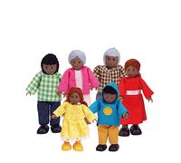 Hape E3501 Happy Family - African American - Wooden Dolls House Accessories