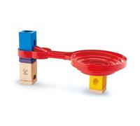 Hape E6026 Double-Sided Spiral Twist , Wood Marble Racetrack Set Puzzle Maze Toddler Toy for Kids, Colourful