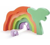 ELEFANTI DA IMPILARE safari elephant stacking blocks IN LEGNO costruzioni HAPE e