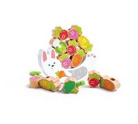 Hape Gioco d'equilibrio Bunny Balance & Threading Game giocattolo di legno