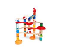 Hape Quadrilla - Super Spirali | La più grande pista per biglie in legno con spirali e infiniti layout per bambini dai 4 anni in su