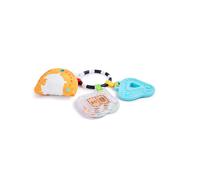 Hape Giocattolo sensoriale Portatile per Neonati, Sonaglio e Peluche da Appendere al Passeggino, Gioco per Bambini da 0 Mesi