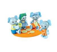 Hape Green Planet Explorers - Famiglia di koala realizzati con materiali sostenibili per gioco di ruolo bambini dai 3 anni in su