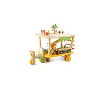 NEGOZIO DI SUCCHI BIO in legno e bioplastica HAPE con accessori E3429 green plan