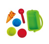 Hape Ice Cream Shop Sand And Beach Toy Set Spiaggia Stampi per gelateria, Multicolore, Medium, E4057