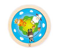 Hape International E1606 Dierenringpuzzel, meerkleurig dierenring puzzel