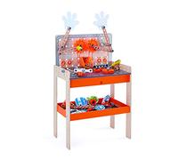 Hape Junior Inventor - Banco Deluxe in Legno - Laboratorio da 79 pezzi per invenzioni ed esperimenti dai 4 anni in su