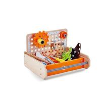 VALIGETTA PER COSTRUZIONI in legno e plastica junior inventor HAPE E3029 età 3+