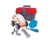 Hape Junior Inventor Set Auto da Costruire - Kit Veicoli in Legno e Plastica con Attrezzi per Bambini