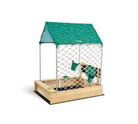 Hape Kit da Giardino per Bambini, Sabbiera, Cucina, cavalletto e Tetto Rimovibile, Giochi da Esterno per Bambini