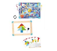 Hape Labirinto Spaziale e tavola Tangram