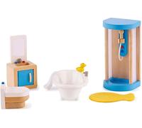 Hape Legno Bambola Casa Famiglia Bagno Set 04498