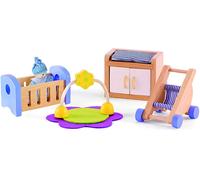Hape Legno Bambola Casa Mobili di Bambino Stanza Set 06768