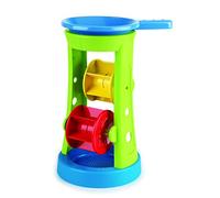 Hape - Mulino ad Acqua e Sabbia 18 M+| Divertente Giocattolo Multicolore per Gioco all’Aperto in Spiaggia e Piscina