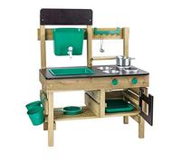 Hape Nature Fun - Cucina da esterno in materiali eco con serbatoio d'acqua e lavandino e spazio per le piante - Adatta dai 3 anni in su