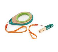 Hape Nature Fun - Set esploratore con fischietto bitonale e lente di ingrandimento 4x - Ideale per gioco all’aperto dai 3 anni