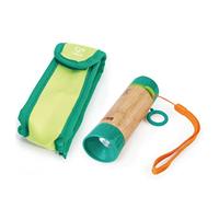 TORCIA ELETTRICA alimentata a mano HAND POWERED FLASHLIGHT in bamboo HAPE nature