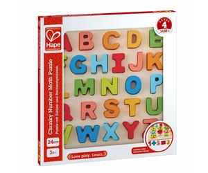Hape novità dell'anno E1551 - Giochi in Legno lettere e numeri gioca e impara -