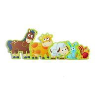 Hape Numeri e animali della fattoria - Set di Puzzle Tematici per Bambini, Gioco di Logica e Sviluppo delle Abilità Motorie