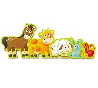 Hape Numeri e animali della fattoria - Set di Puzzle Tematici per Bambini, Gioco di Logica e Sviluppo delle Abilità Motorie